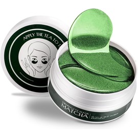 Augenpads, 60Pcs Augenpads Gegen Augenringe, Grüner Tee Matcha Eye Pads, Hyaluronsäure Augenmaske Augenringe Entfernen, Gegen Falten,Tränensäcke, Puffiness