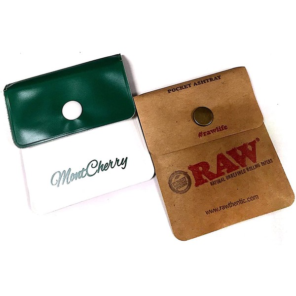 RAW Brand Pocket Ashtray - 3" x 3.5"