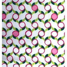 Poly Spandex Stretch Fabric - Retro Wave - 57 Inch Wide - Dressmaking Fabric for Garments, Costumes, and Crafts - Soft, Stretchy Material for Sewing, Apparel, and Upholstery (Green, 1 Metre)