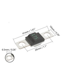 AMI/Midi Fuse 175A High Current Fuse Bolt-on Fuse 175 Amp for Cars, Trucks, Construction Vehicles, Buses, Caravans
