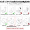 Tallew 15 Pcs Rose Flower Car Seat Covers Set for