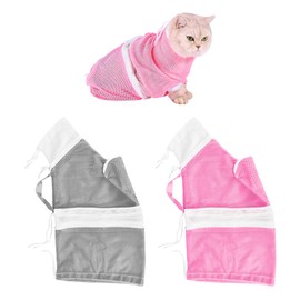 CHROMACRAFT Pack of 2 Cat Wash Bags, Cat Storage Bag, Adjustable Retention Bag, Cat Care Accessories, Pet Supplies