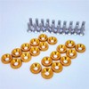 20X Gold Billet Aluminum Fender/Bumper Washer/Bolt Engine Bay Dress UP