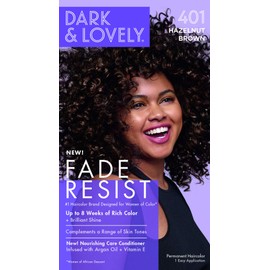 Dark And Lovely Hair Color Fade Resist 401 [Hazelnut Brown] (Pack of 1)