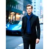 LA FERANI Men's Summer Scarf Cashmere 180 x 70 cm