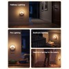 YELKO Plug-in Motion Sensor Night Light with Dusk to Dawn