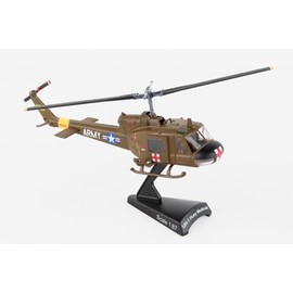 Daron Worldwide Trading Postage Stamp UH-1 Huey MEDEVAC US Army Vehicle (1/87 Scale)