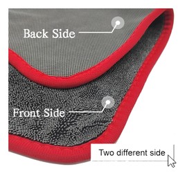 Hoplet Large Microfiber Towels for Cars Drying 2 Pack car Dry Towel 23.6"x35.4" 600GSM Premium Reusable Microfiber Cleaning Cloth Multipurpose Twisted Velvet car Detailing polishing Washing Towel