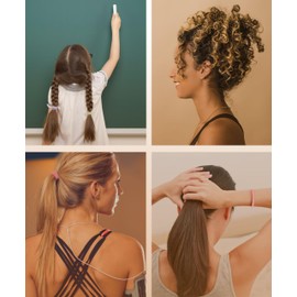 Soul Projekt Pink Hair Bobbles 50 Pack 8mm, Hair Bands for Women and Girls, Ladies Pink Hairband Coloured Accessories, Snag Free Kids Hairties