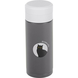 Wahei Freiz Water Bottle, Mug Bottle, 200ml, Quiet, Heat Retention, Cold Retention, Vacuum Insulated Bottle, Cat, RH-1660