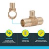 SharkBite 1-1/2 x 1-1/2 x 1 Inch Brass Crimp Reducing