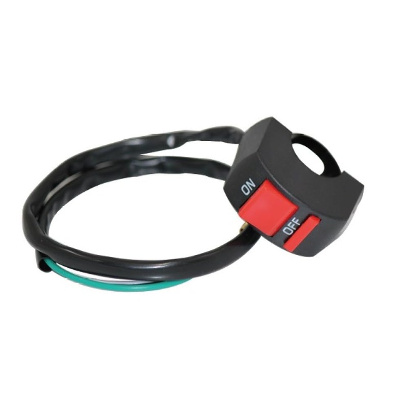 オートバイ 汎用 切るスイッチ 2本配 オン オフ ON/OFF スイッチ キット ハンドル