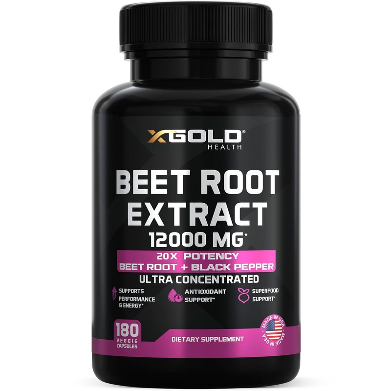 Beet Root Extract Capsules - 12000mg 20x Concentrated Beet Root