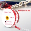 Pyle Safety Chain Barrier Plastic Links - 82' Ft Caution
