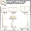 AHANDMAKER Bookbinding Easy Scrapbooking Tool, Wood L-Shaped Ruler T-Shaped Ruler