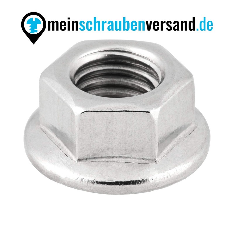 Flange Nuts with Locking Toothing M8 DIN 6923 Stainless Steel