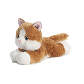 Aurora® Adorable Mini Flopsie™ Sunshine Tabby™ Stuffed Animal - Playful Ease - Timeless Companions - Brown 8 Inches