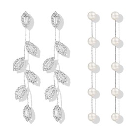 Stocking Stuffers Holiday Outfits for Women 2024 Pearl Earring Sets for Women Gold Pearl Earrings Gold Dangle Earrings for Women Jewelry Gift