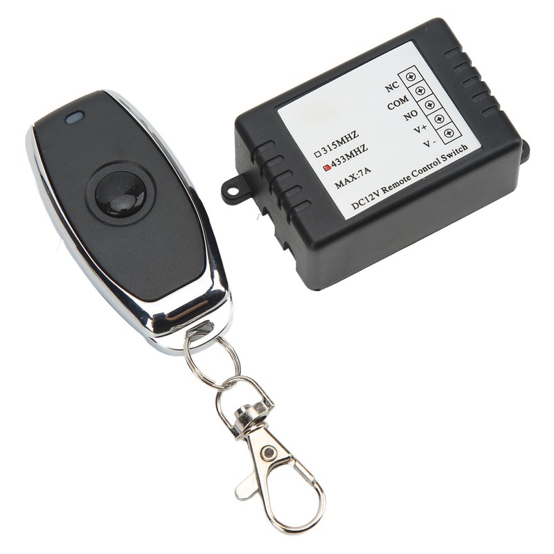 DC12V Remote Control Switch Battery Disconnect Switch Black Shell Portable