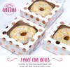 Anniversary House 3-pack Small Treat Boxes, Rose Gold Polka Dot