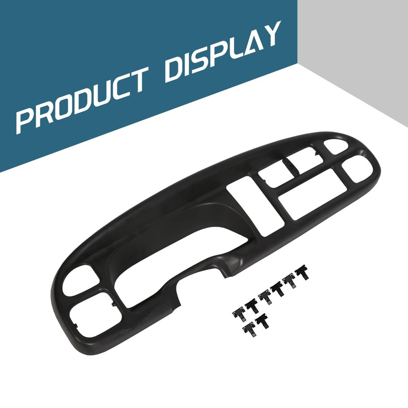 KUAFU Dash Bezel Cover Compatible with 1998-2002 Dodge Ram Truck