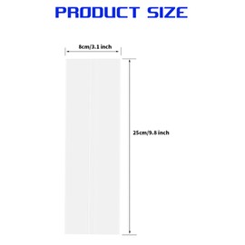 JUYO VONSAN White Kraft Paper Bags Disposable Silverware Sleeves Wax Cutlery Bags 3 x 10 Inch Churro Bag Kraft Paper Stock Bag for Pretzel Rod Cookies Bakery Treats (2000)