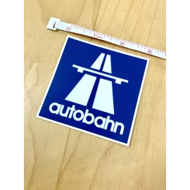 Autobahn Motorway Skateboard Laptop Sticker Logo German Highway Vinyl Decal 3"