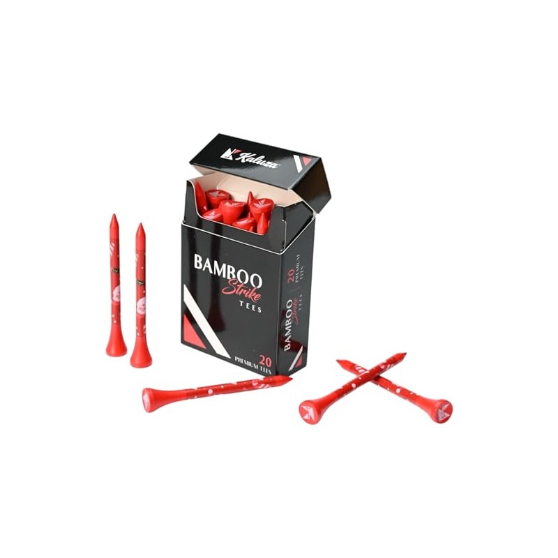 Kaluza Bamboo Strike Tees | Premium Bamboo Golf Tees (20