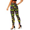 Womens Mardi Gras Leggings New Orleans Carnival Masquerade Mask Print