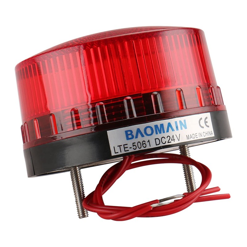 Baomain Warning Lamp LTE-5061 Industrial DC 24V LED Flash Strobe