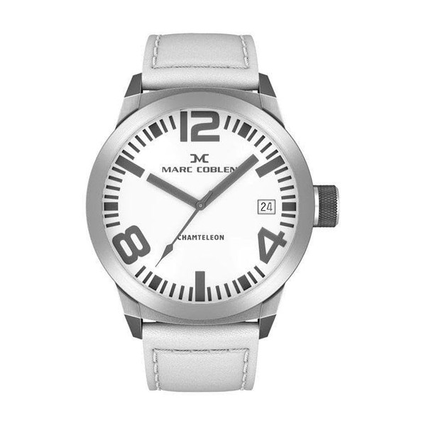 Marc Coblen MC42S3 Uhr 42mm - Uhrenarmbandes Weiß
