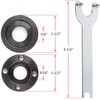 KOWOOD 4-1/2" 5" 5pcs Angle Grinder Flange Nuts with Spanner