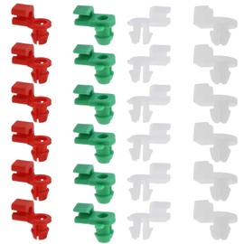 24PCS Car Door Lock Rod Clips – Left Right Driver Lock Rod Clips, Plastic Tailgate Handle Rod Clip, Universal Car Retainer Clips and Moulding Fasteners for 2-3.5mm Hole