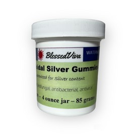 BlessedViva Colloidal Silver Watermelon Gummies - 4 ounces - 300 ppm - xylitol - anti-cavity