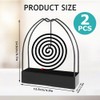 Pack of 2 Mosquito Spiral Holder, Black Spiral Mosquito Coil