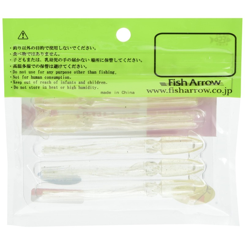 Fish Arrow(フィッシュアロー) ワーム フラッシュJスクイッド 3.5インチ SW #06 クリアドットGL.