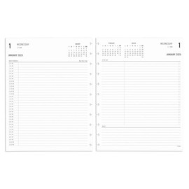2025 TUL® Discbound Daily Planner Refill Pages, Letter Size, January To December