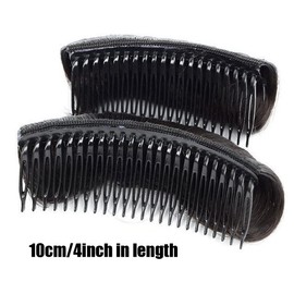 ericotry 3 Pieces Women Girls Invisible Hair Base Pop Up Volume Hair Combs Fluffy Hair Pads Styling Accessories (Black)