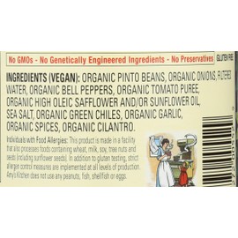 Amys, Beans Refried With Green Chiles Organic, 15.4 Ounce