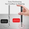 Debbery 4Pcs Positioning Punch Set, Portable Nail Punch, Metal Knurled