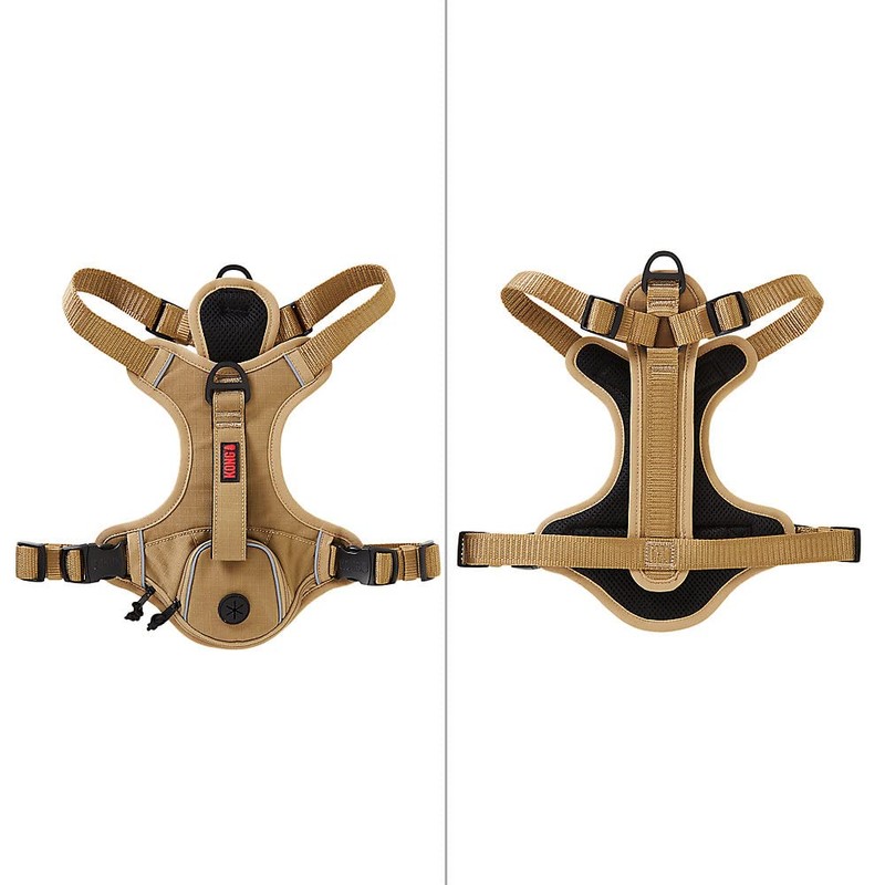 KONG Ultra Durable Waste Bag Harness (Medium, Tan)