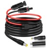 COMeap 6FT 2M 12AWG+14AWG Solar Connector to DC 8mm Adapter