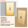 Zonon 8 Pack Gold Outlet Covers 4.50" x 2.76" Toggle