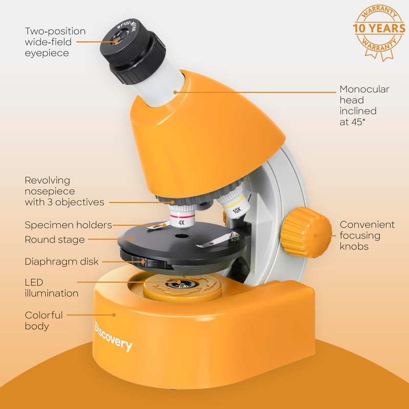DISCOVERY Micro Solar Educational Microscope for Kids and Beginners with
