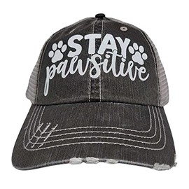 BHW Women's Dog MOM Hats Dog MOM Trucker Hats & CAPS Dog and PET Theme Hats (Stay-PAW)