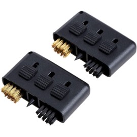 MUXSAM 2-Pack Mini Golf Brush Groove Cleaners 3-in-1 Retractable Portable Multiple-Use Double Side Black Cleaner Tool