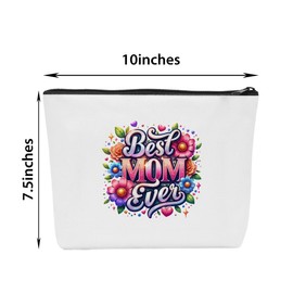 Best Mom Makeup Bag Mom Gift for Moms Mom Gifts for Christmas Presents Birthday Gift Make Up Bags for Women Cosmetic Bags for Women Mother Mama Mommy (1 Pcs)