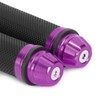 7/8' Motorcycle Handlebar Grips, CNC Aluminum Universal Anti Slip Rubber