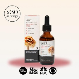 Super Mushroom Lion's Mane Elixir™ – Sugar-Free, Alcohol-Free, Antioxidant Brain & Focus Support, 30 Servings