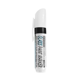 Carmel Glass Paint Marker Wide Tip (White), Pack of 1, Removable Window Marker, Washable Windshield Marker for Auto Body Shops, Car Dealers & Window Artists